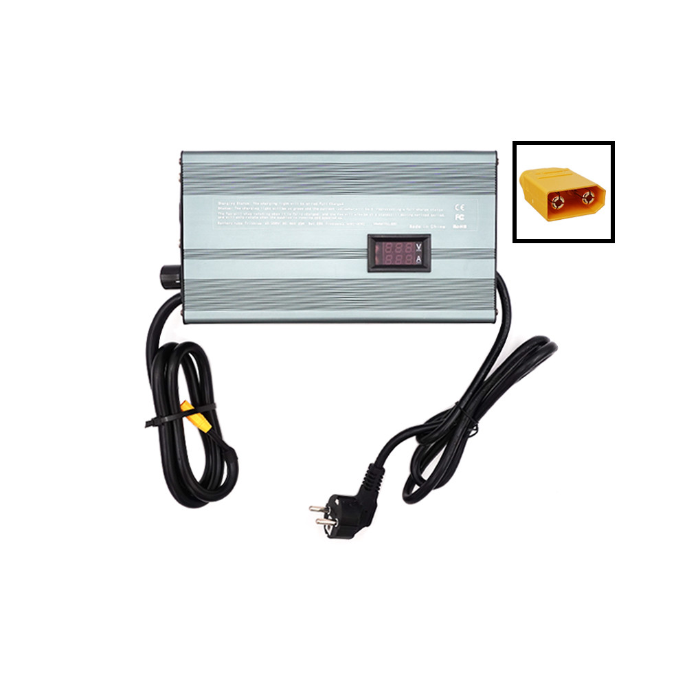 Cargador Regulable 52V-84V 1-20 Amperios Enchufe XT90