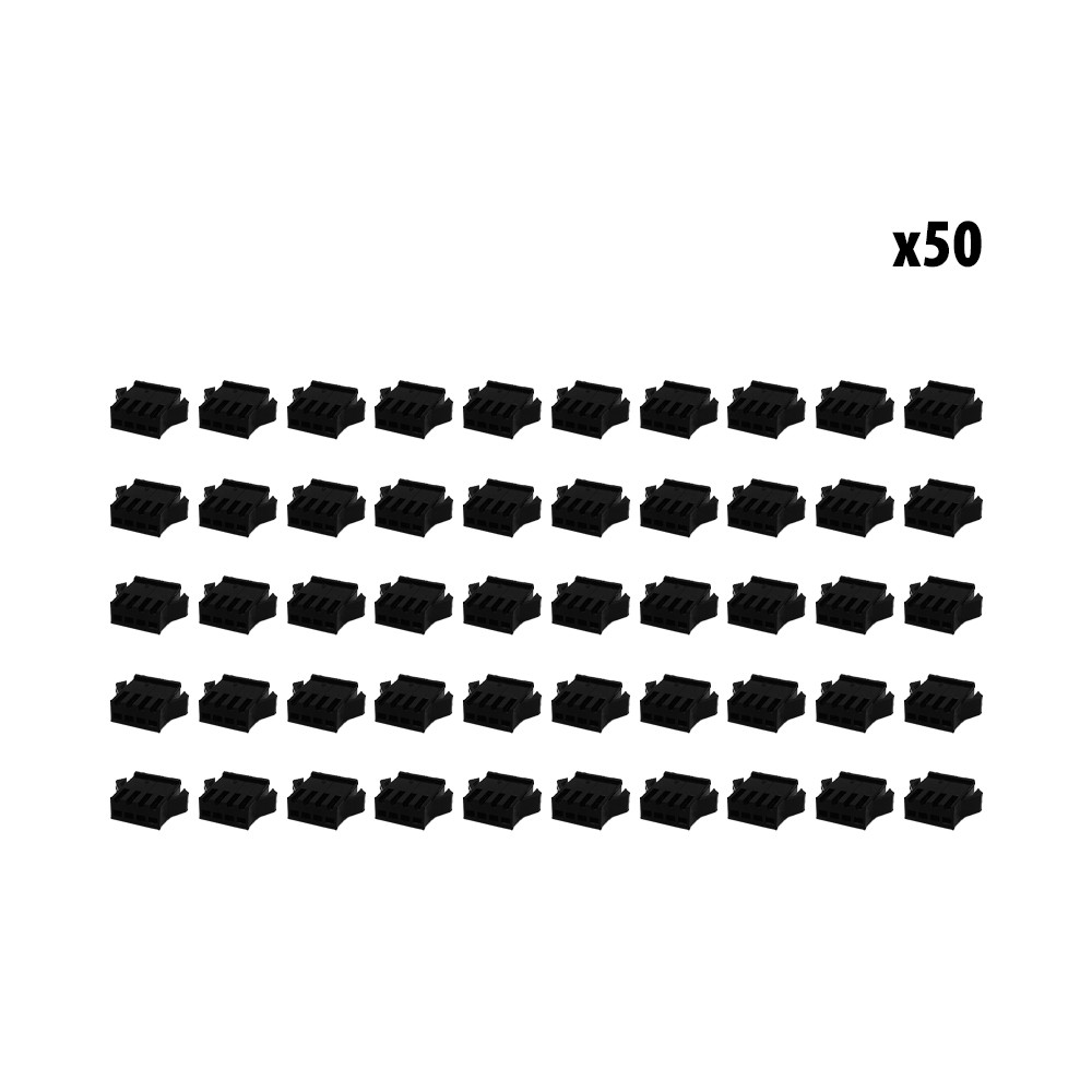 Conector hembra SM de 4 patillas x50 unidades