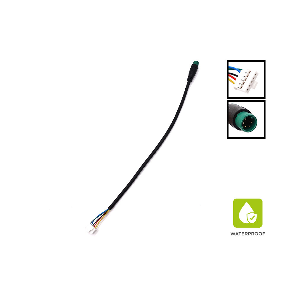 Cable de pantalla con conector impermeable