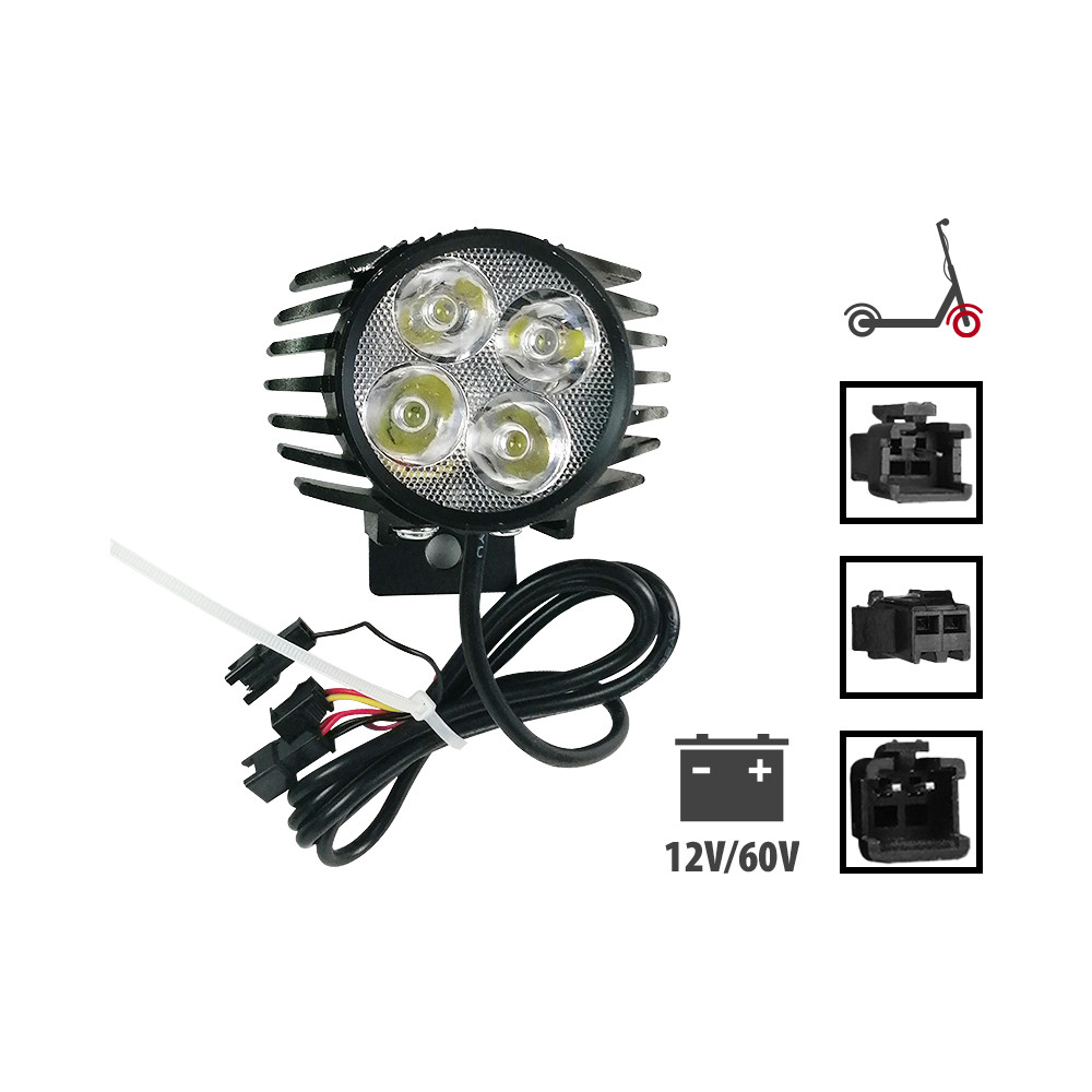 Led-Lampe und Hupe vorne schwarz