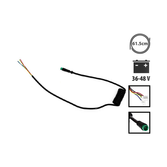 Cable data connecteur etanche Etwow 36/48V pour trottinette électrique - wattiz