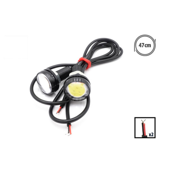 Feu de signalisation LED blanche X2 PCS pour trottinette électrique - Wattiz