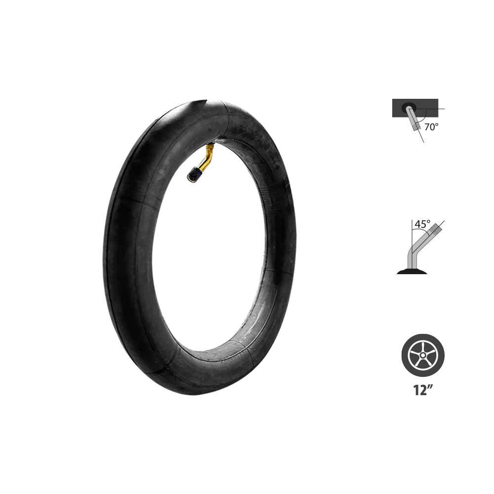 inner tube Ebike 12x1.75 valve 70x45°