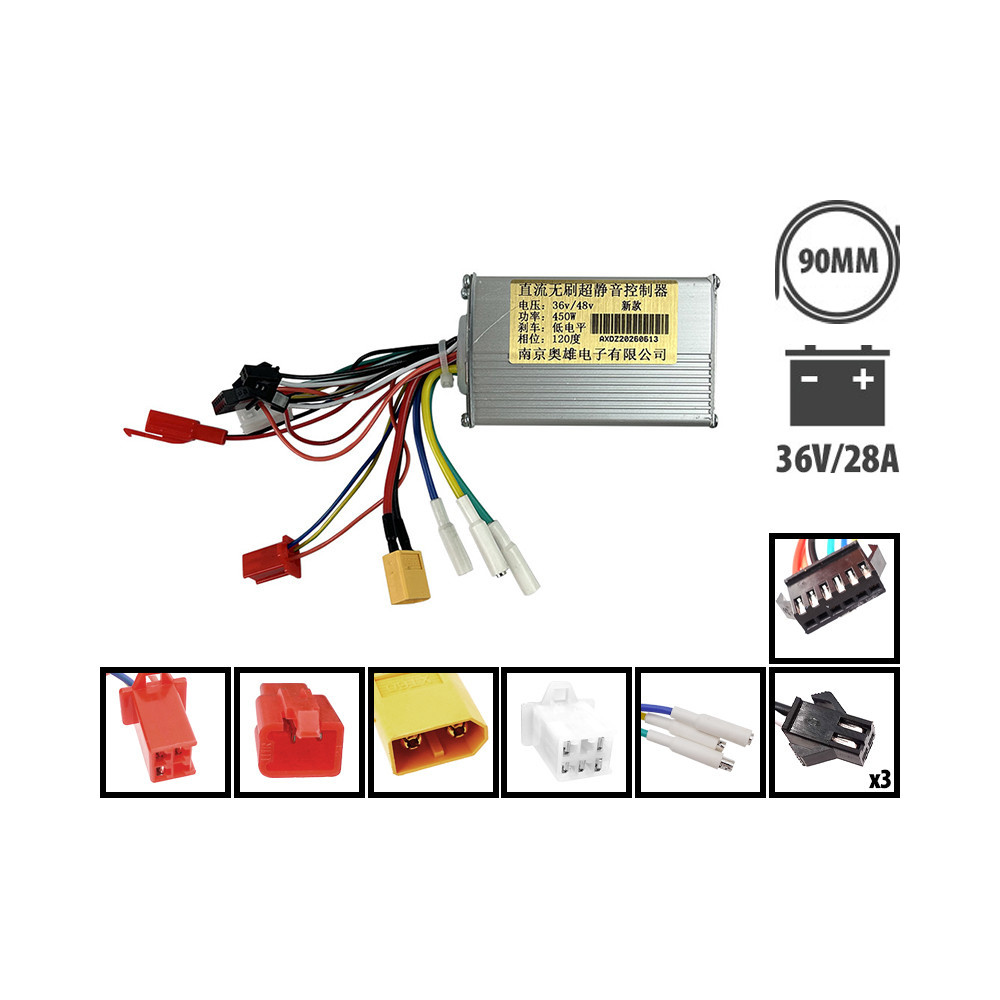 Controlador de pantalla NJAX 36V y kit de cables