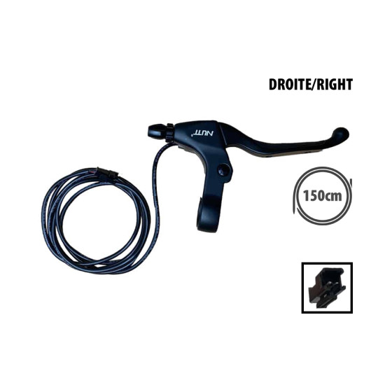 Poignée de frein droite Nutt câble 150cm JST pour trottinette électrique - wattiz