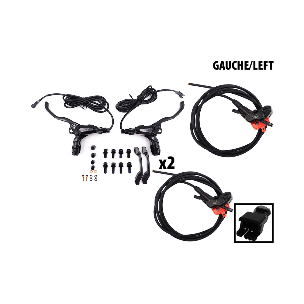 4-Kolben FRV Hydraulische Bremsen Kit SM-Anschluss (2 Bremssättel links)