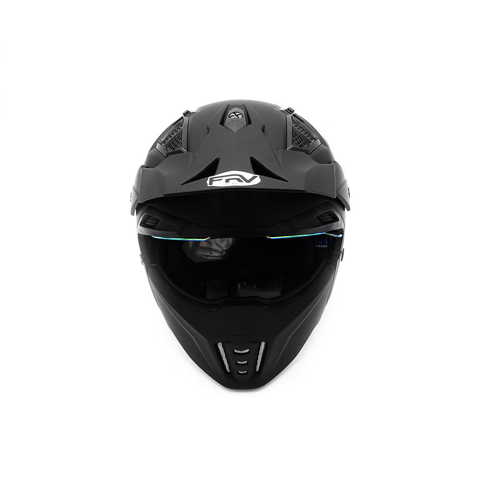 Casco de calle FRV negro mate (talla S a XL)