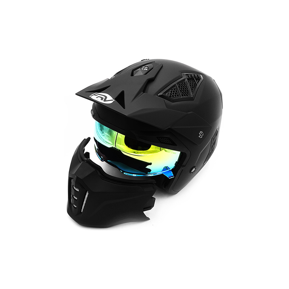 Casco de calle FRV negro mate (talla S a XL)