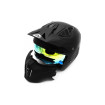 Matte black FRV street helmet (size S to XL)