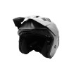 Matte metallic gray FRV street helmet (size S to XL)