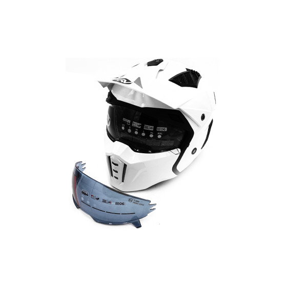 Casque street FRV blanc (taille S à XL) pour trottinette électrique - Wattiz