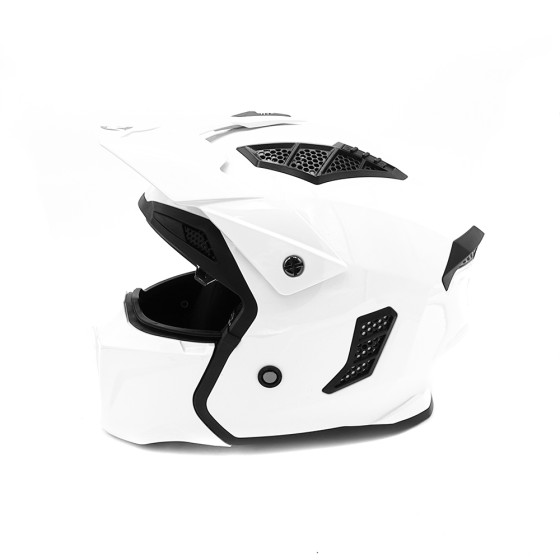 Casque street FRV blanc (taille S à XL) pour trottinette électrique - Wattiz