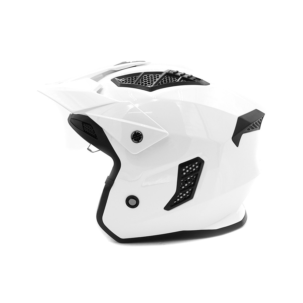 White FRV street helmet (size S to XL)