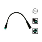 Rallonge cable etanche 5 pins 18 cm pour trottinette électrique - wattiz