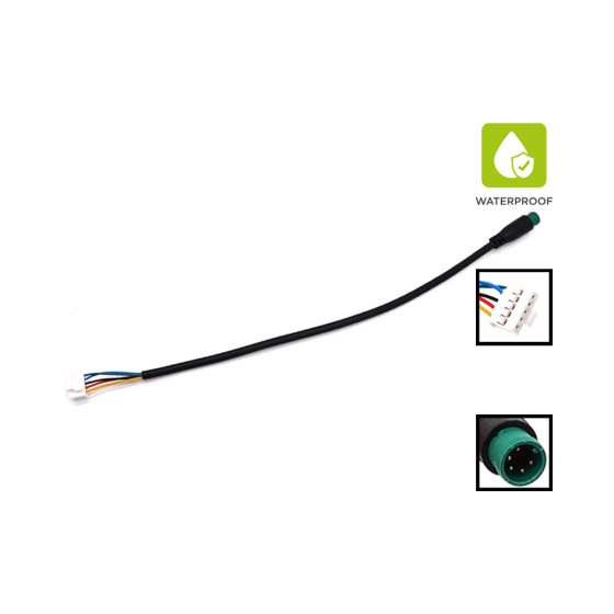 Cable display connecteur etanche pour trottinette électrique - wattiz