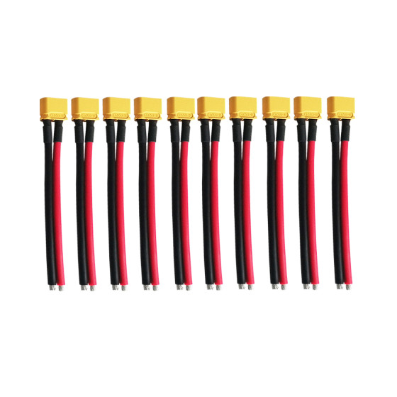 Prises XT60 Male cable 10cm X10 pcs pour trottinette électrique - wattiz