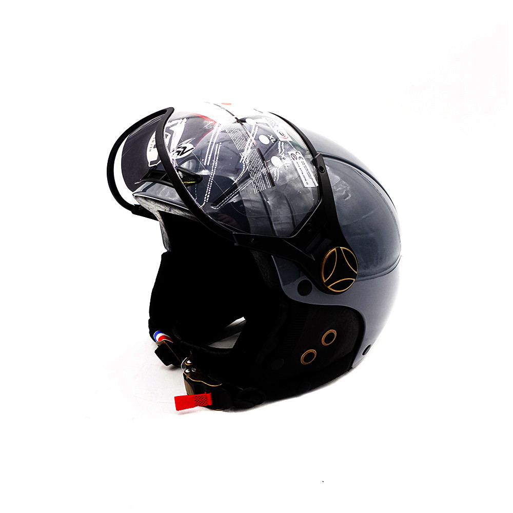 JET FRV gloss grey helmet (size S to XL)