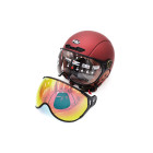 Casque JET FRV bordeaux mat (taille S à XL) pour trottinette électrique - Wattiz