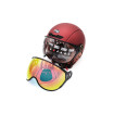 Casco JET FRV burdeos mate (talla S a XL)