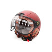 Matt-burgunderroter JET FRV-Helm (Größe S bis XL)