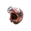 Matte burgundy JET FRV helmet (size S to XL)