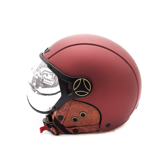 Casque JET FRV bordeaux mat (taille S à XL) pour trottinette électrique - Wattiz