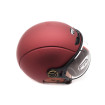 Matte burgundy JET FRV helmet (size S to XL)