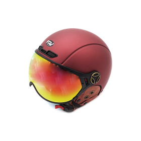 Casco JET FRV burdeos mate (talla S a XL)