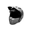 Matte metallic gray FRV street helmet (size S to XL)