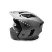 Matte metallic gray FRV street helmet (size S to XL)