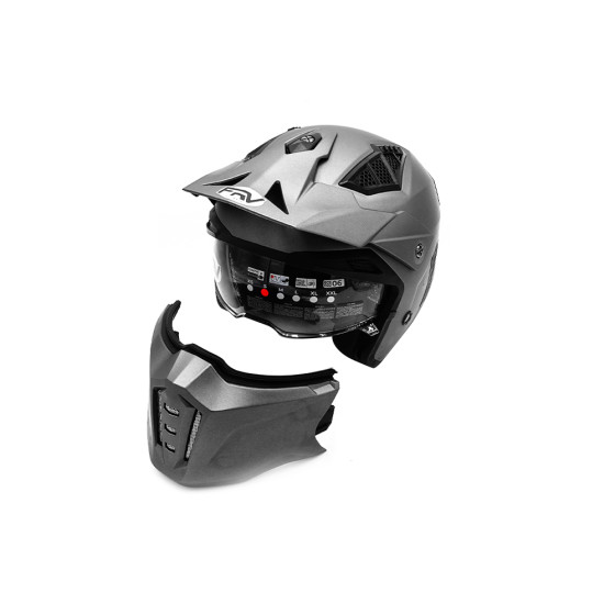 Casque street FRV gris métallique mat (taille S à XL) pour trottinette électrique - Wattiz