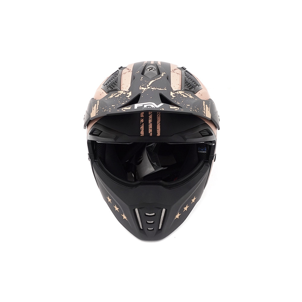 Casco de calle FRV hero gold (talla S a XL)