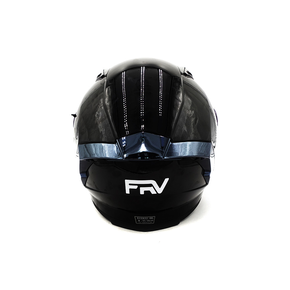 Casco integral FRV negro (talla S a XL)