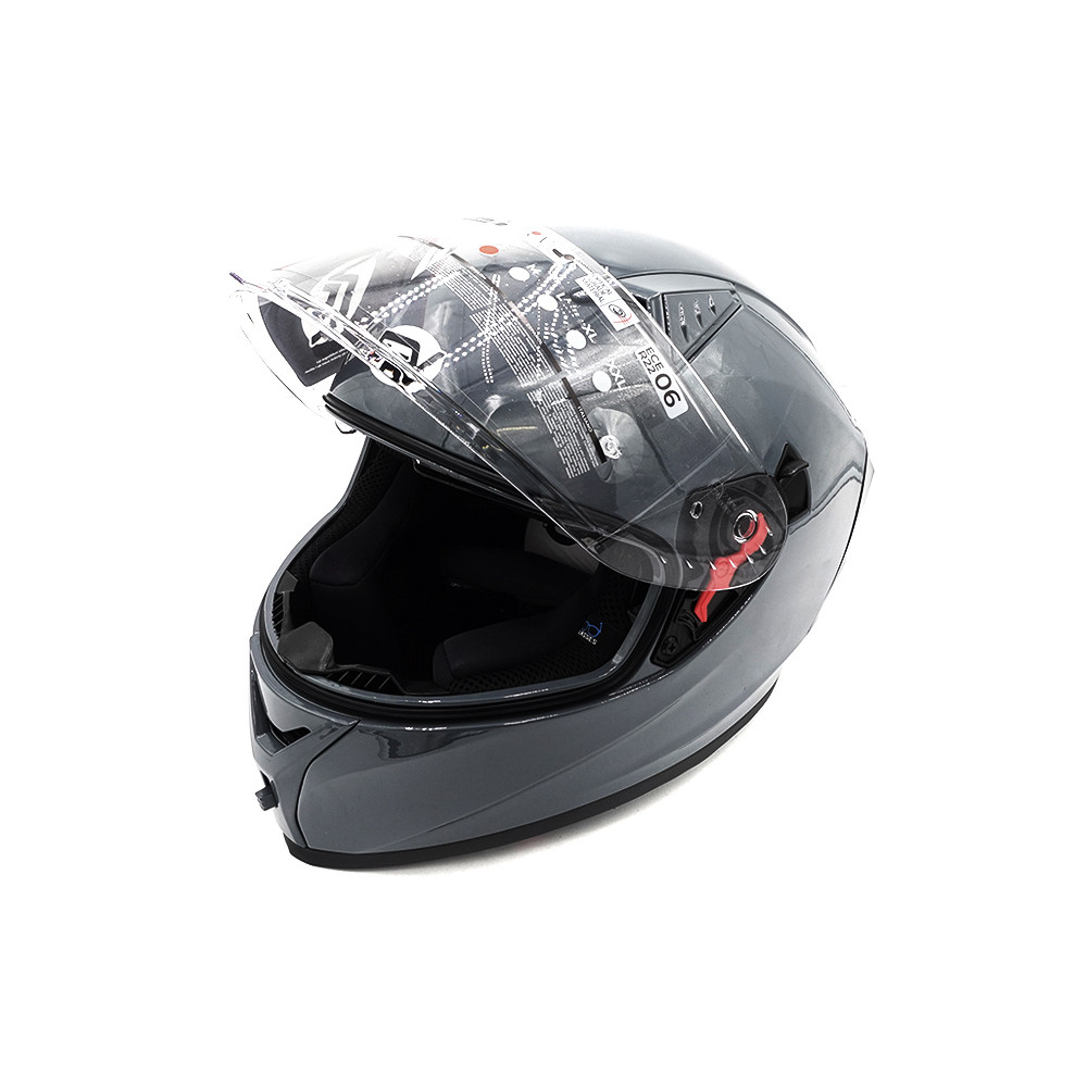 Gray FRV full face helmet (size S to XL)