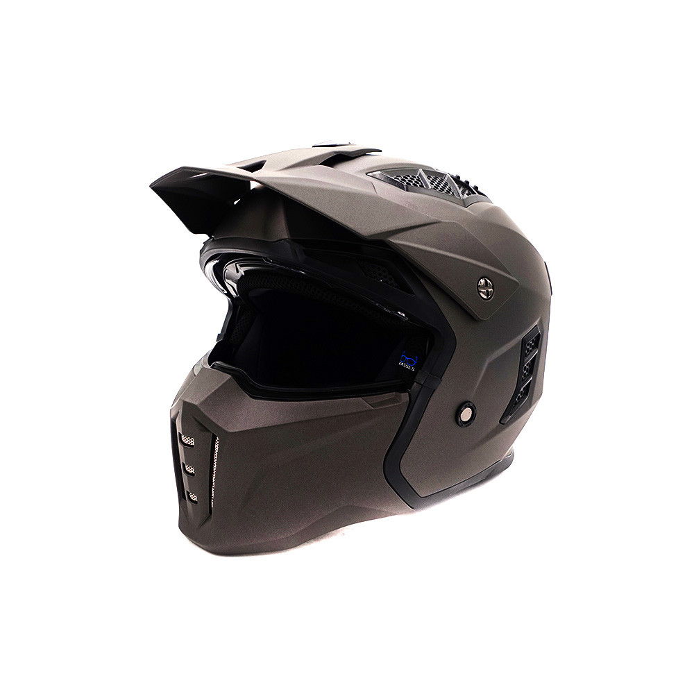 Matte bronze FRV street helmet (size S to XL)