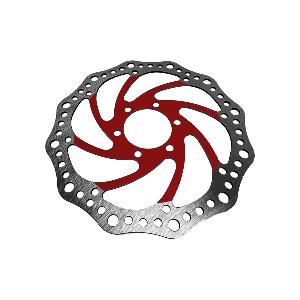 Disque de frein R6 160mm entraxe 48mm (3 couleurs) (Rouge)
