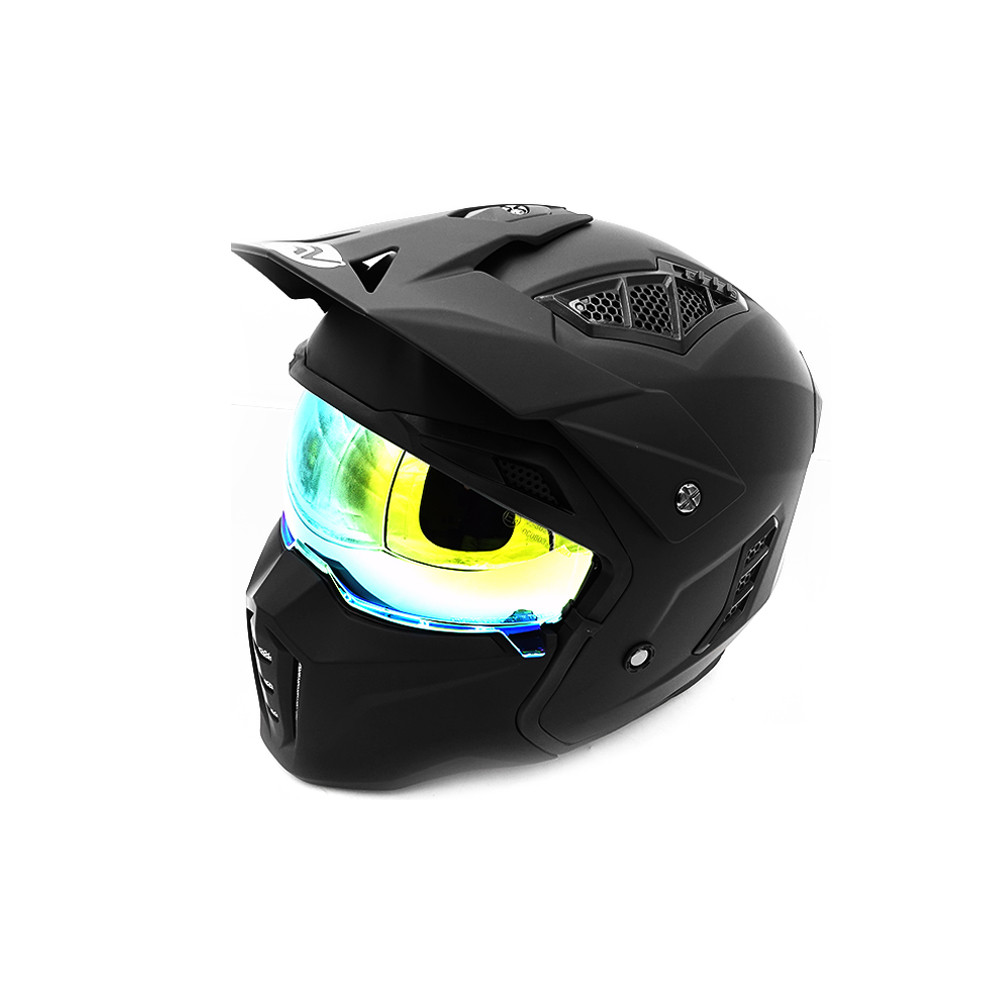 Casque Street  Panther (taille S à XL) - noir (M)