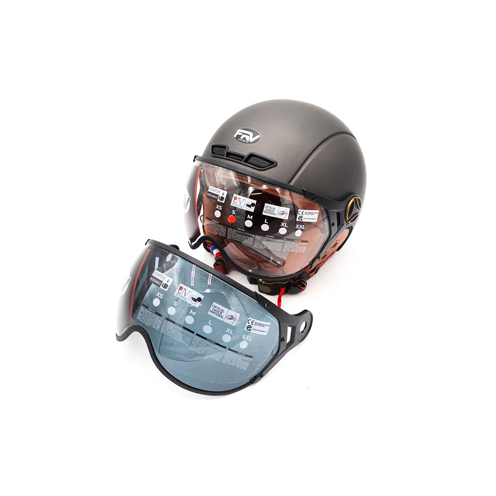 Casque JET  Gris graphite Mat (taille XS à XXL) (M)