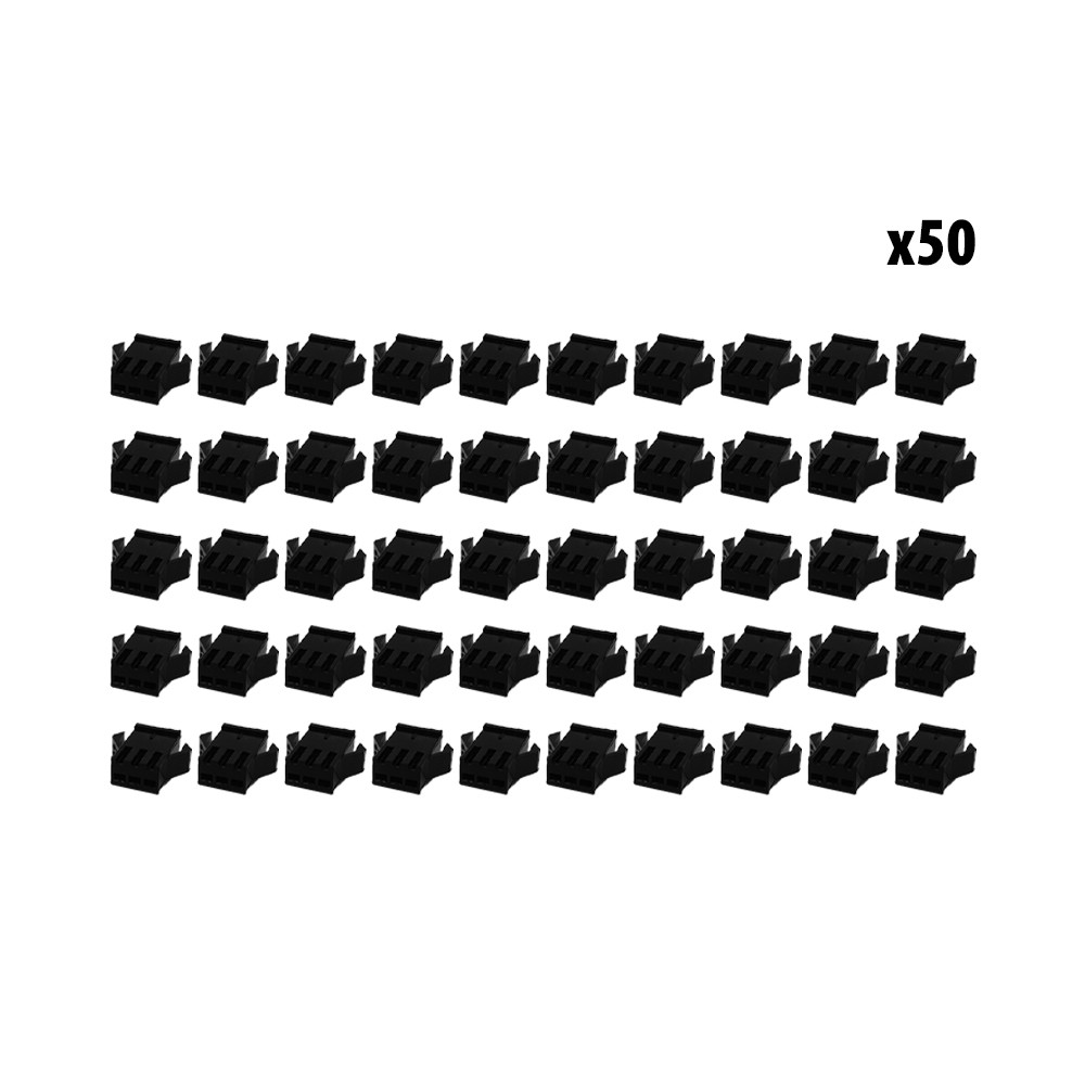 Connecteur SM 3 pins male x50 pcs