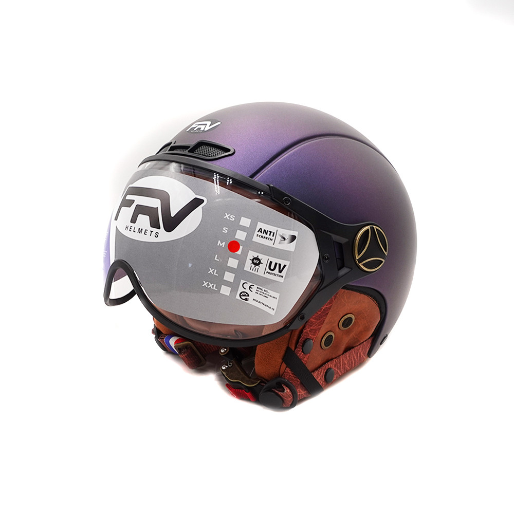 Casque JET  bleu mat caméléon (taille XS à XXL) (XXL)