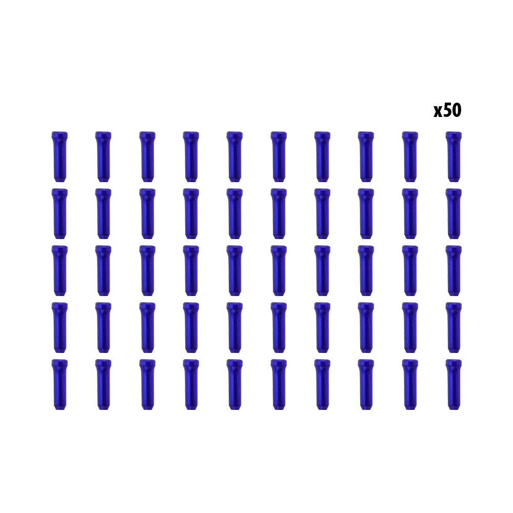 Arrets de cables bleu x50 pcs