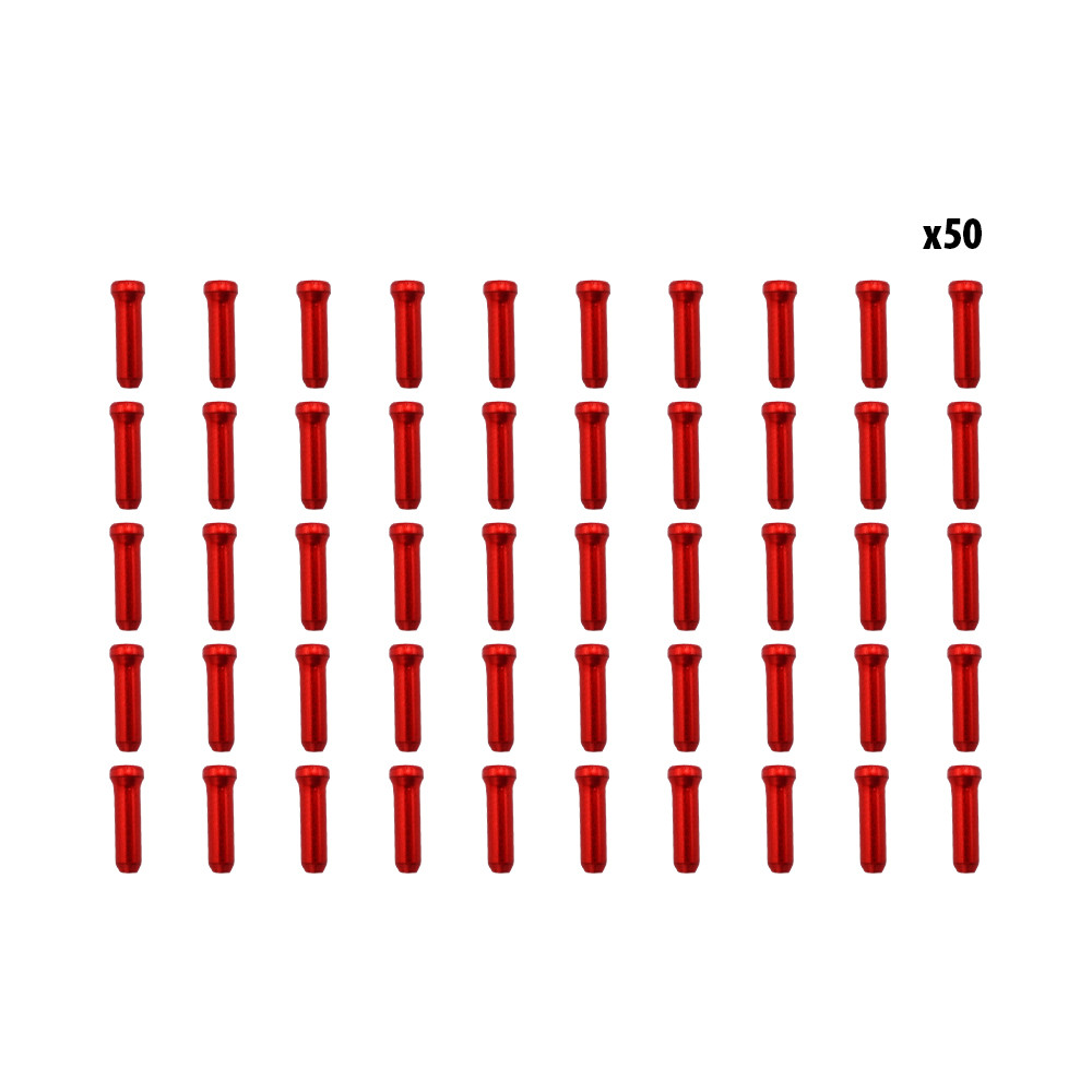 Arrets de cables rouge x50 pcs
