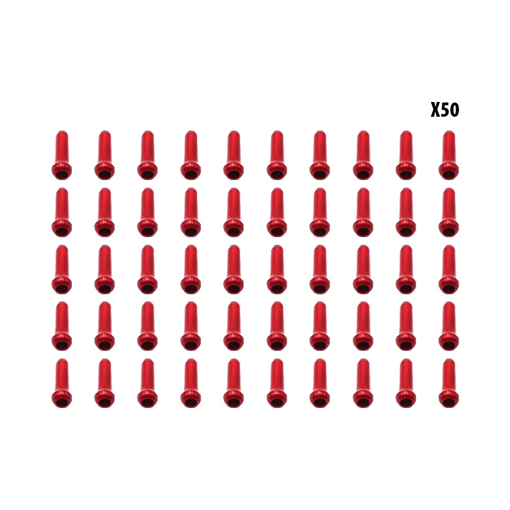Arrets de cables rouge x50 pcs