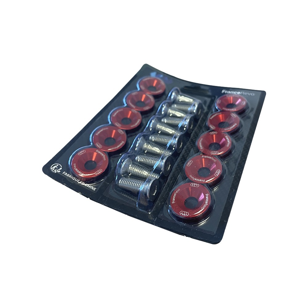 Rondelles de deck x10 (8 couleurs) (Rouge)