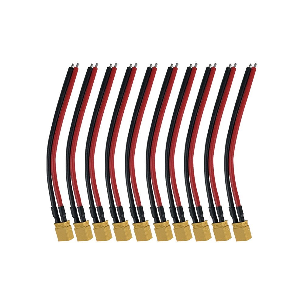 C�ble XT30 m�le X10Pcs