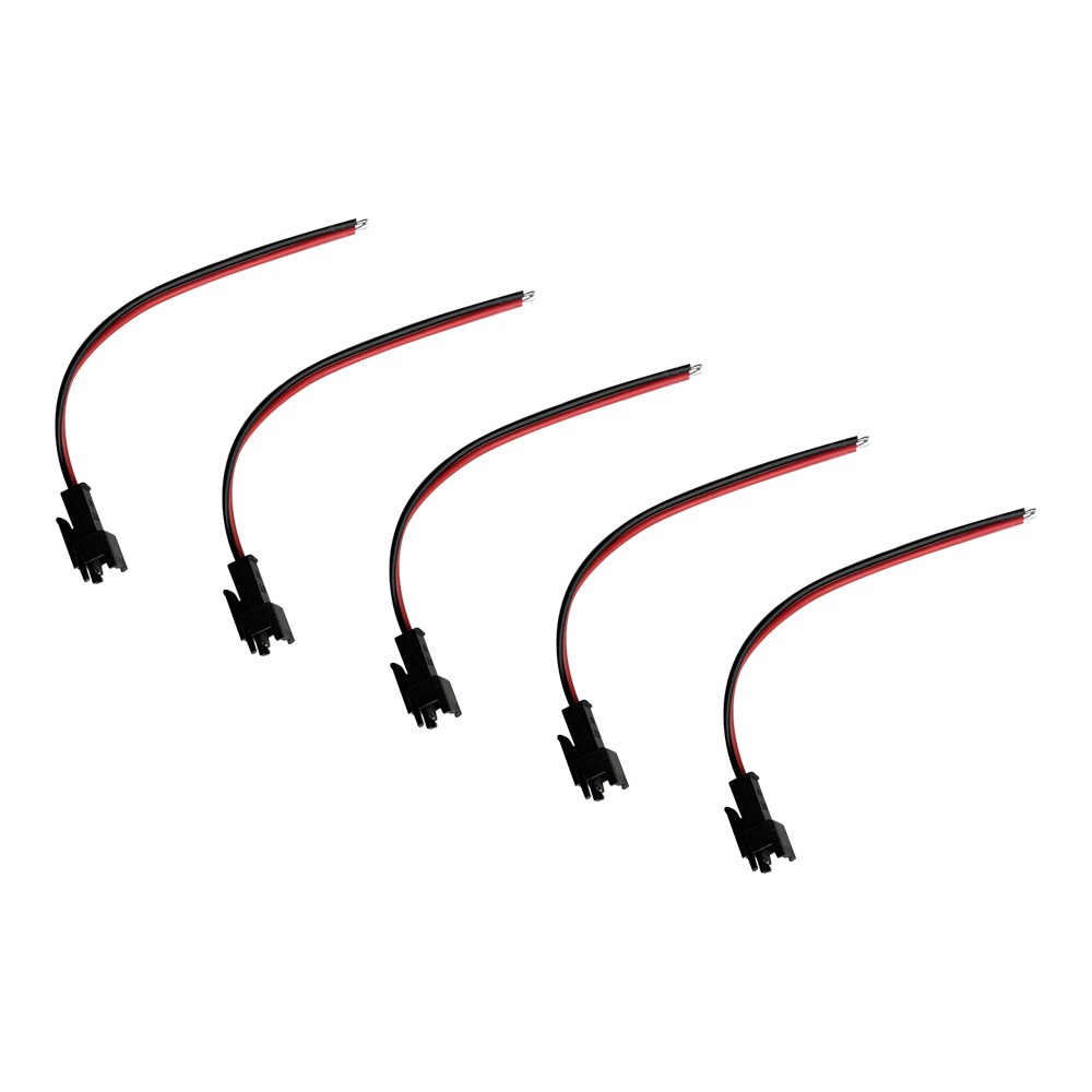 C�ble prise JST 2 pin m�le x5pcs