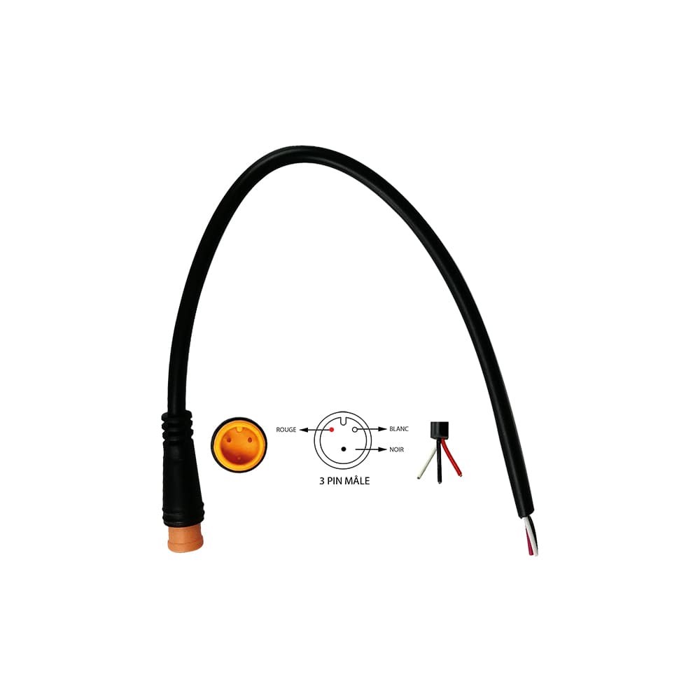 Connecteur �tanche 3 pins Male